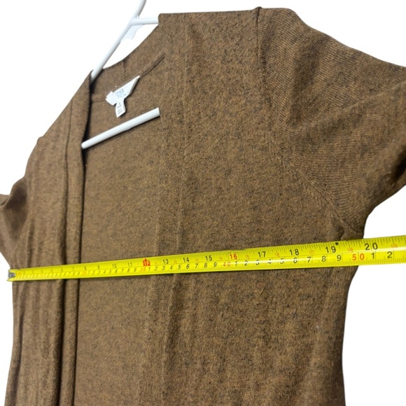 Time And Tru Open Front Duster Cardigan With Pockets Size S (4-6)Camel Heathered - Picture 11 of 11